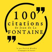 100 citations de Jean de La Fontaine