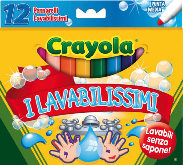 "12 Colori Fibra ""I Lavabilissimi""" - CRAYOLA