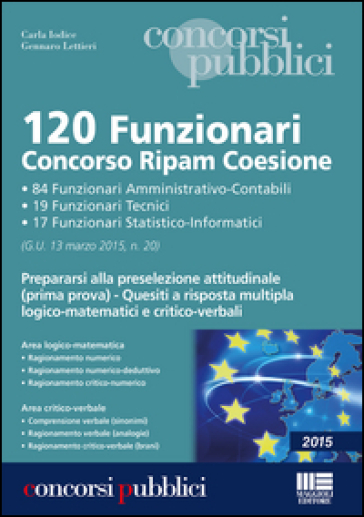 120 funzionari concorso Ripam Coesione - Carla Iodice - Gennaro Lettieri