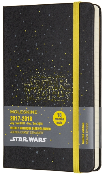 18 mesi - Agenda settimanale con spazio per note Star Wars Pocket logo