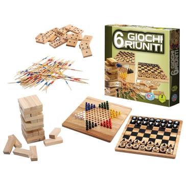 6 Giochi riuniti in Legno