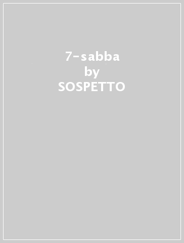 7-sabba - SOSPETTO