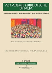 Accademie & Biblioteche d Italia 3-4/2016