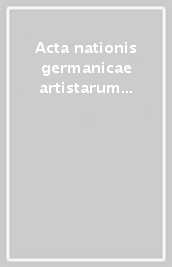 Acta nationis germanicae artistarum (1616-1636)