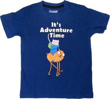 Adventure Time - It's Time Blue (T-Shirt Bambino 116/122)