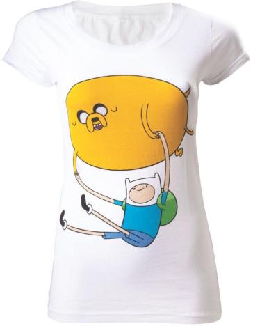 Adventure Time - White Finn And Jake (T-Shirt Donna M)