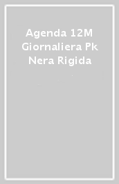 Agenda 12M Giornaliera Pk Nera Rigida