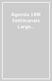 Agenda 18M Settimanale  Large Blu Zaff Rigida