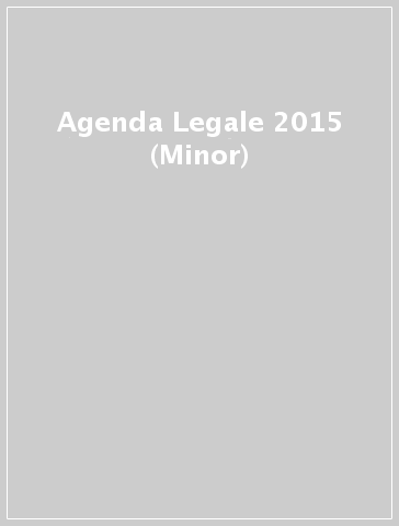 Agenda Legale 2015 (Minor)