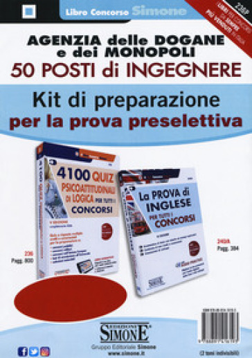 Agenzia delle dogane e dei monopoli. 50 posti di Ingegnere. Kit di preparazione per la prova preselettiva