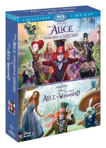 Alice in Wonderland + Alice attraverso lo specchio (2 Blu-Ray) - James Bobin - Tim Burton