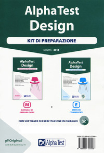 Alpha Test. Design. Kit di preparazione: Manuale di preparazione-Esercizi commentati. Con software di simulazione - Stefano Bertocchi - Fausto Lanzoni - Carlo Tabacchi - Giuseppe Vottari