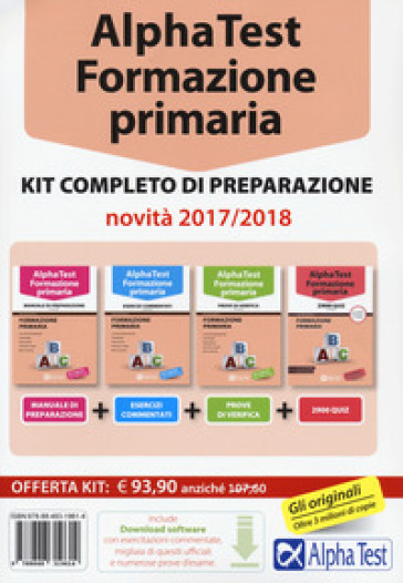 Alpha Test. Formazione primaria. Kit completo di preparazione. Con software di simulazione. Con software di simulazione