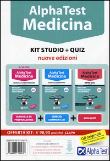 Alpha Test. Medicina. Kit studio. Con Contenuto digitale per download e accesso on line - Massimiliano Bianchini