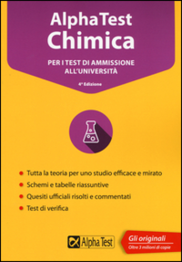 Alpha Test chimica. Per i test di ammissione all'università - Valeria Balboni - Alberto Zaffiro