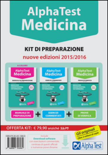 Alpha test. Medicina, odontoiatria, veterinaria. Kit di preparazione. Con test di simulazione (3 vol.)