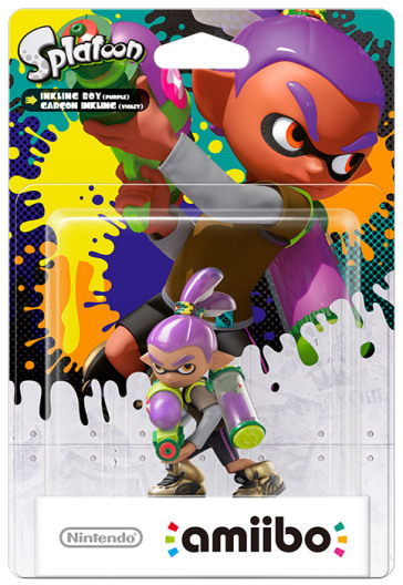 Amiibo Splatoon Ragazzo Inkling-viola