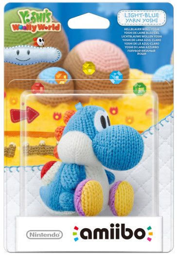 Amiibo Yoshi Azzurro di lana