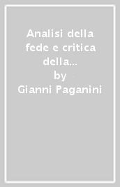 Analisi della fede e critica della ragione nella filosofia di Pierre Bayle