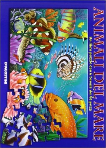 Animali del mare. Libro puzzle