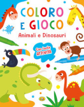 Animali e dinosauri. Coloro e gioco. Ediz. a colori