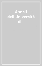 Annali dell Università di Ferrara. Sezione storia (2006). 3.