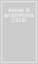 Annali di architettura (2016)