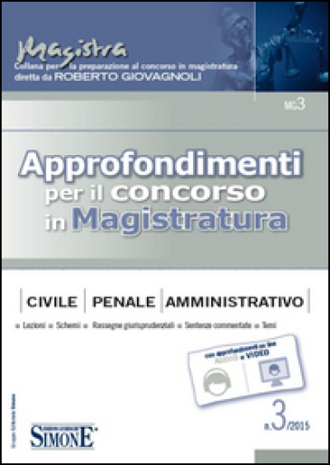 Approfondimenti per il concorso in magistratura (2015). 3.