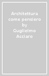 Architettura come pensiero