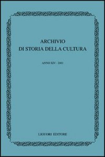 Archivio di storia della cultura