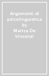 Argomenti di psicolinguistica