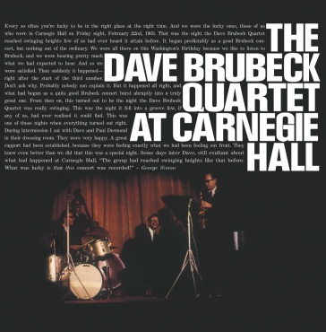 At carnegie hall - Dave Brubeck Quartet