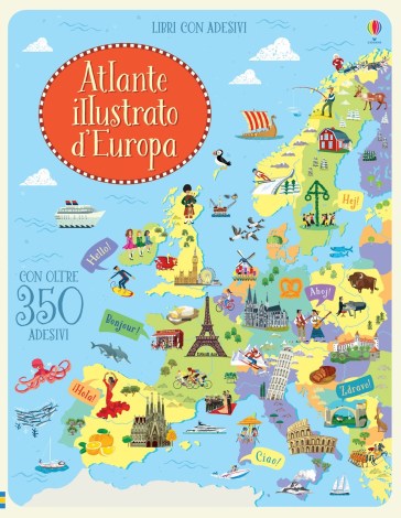 Atlante d'Europa. Con adesivi. - Jonathan Melmoth