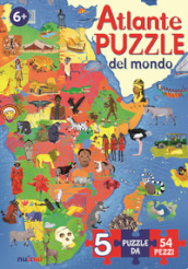 Atlante puzzle del mondo. Ediz. a colori