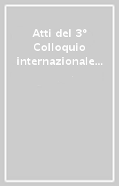 Atti del 3º Colloquio internazionale sul mosaico antico