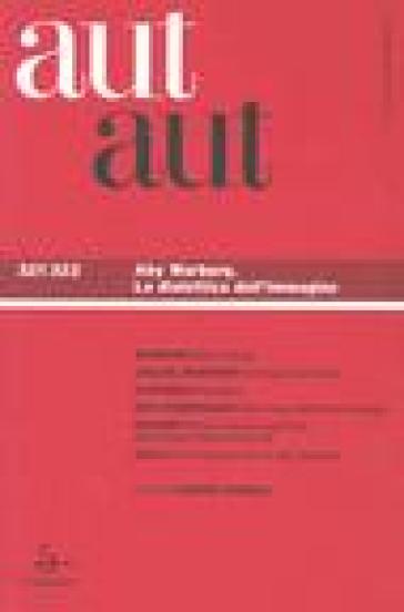 Aut aut vol. 321-322