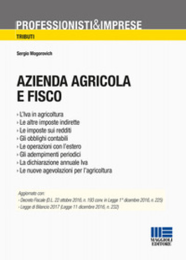 Azienda agricola e fisco - Sergio Mogorovich