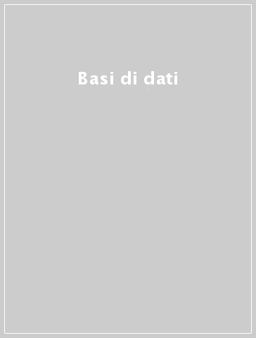 Basi di dati