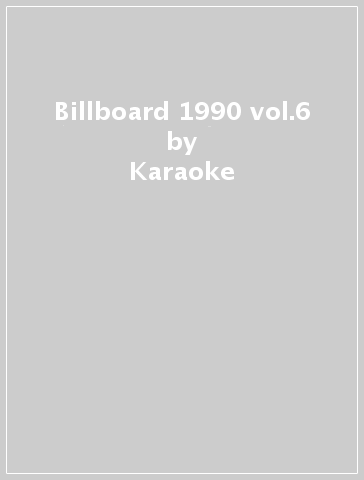 Billboard 1990 vol.6 - Karaoke