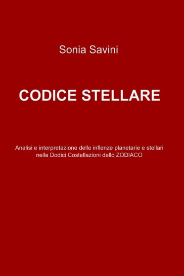 CODICE STELLARE - Savini Sonia