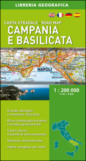 Campania e Basilicata 1:200.000