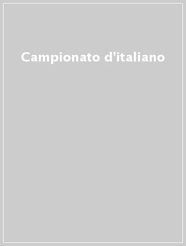 Campionato d'italiano