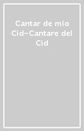 Cantar de mio Cid-Cantare del Cid