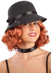 Carnival Toys 6127: Cappello Nero Anni  20 C/ Rosa