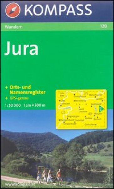 Carta escursionistica e stradale n. 128. Jura. Adatto a GPS. Digital map. DVD-ROM