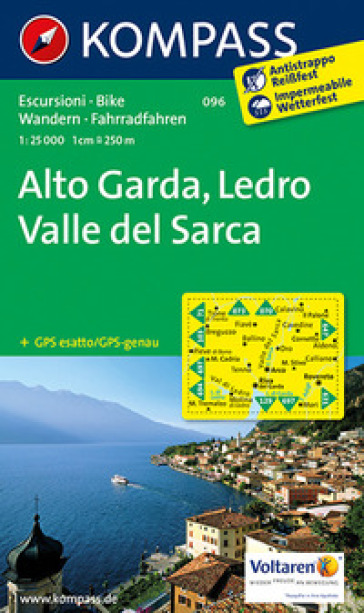 Carta escursionistica n. 096. Alto Garda, Val di Ledro 1:25.000. Adatto a GPS. Digital map. DVD-ROM