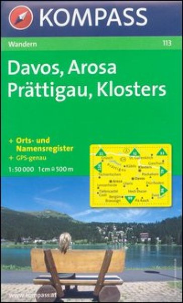 Carta escursionistica n. 113. Svizzera, Alpi occidentale. Davos, Arosa, Prattigau, Klosters 1:50.000. Adatto a GPS. Digital map. DVD-ROM