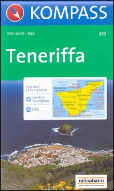 Carta escursionistica n. 233. Spagna. Isole Canarie. Teneriffa 1:50.000. Adatto a GPS. Digital map. DVD-ROM