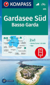 Carta escursionistica n. 695. Gardasee Süd, Basso Garda. Ediz. multilingue