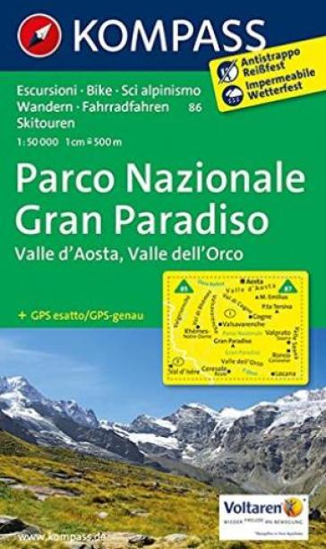 Carta escursionistica n. 86. Parco Nazionale Gran Paradiso